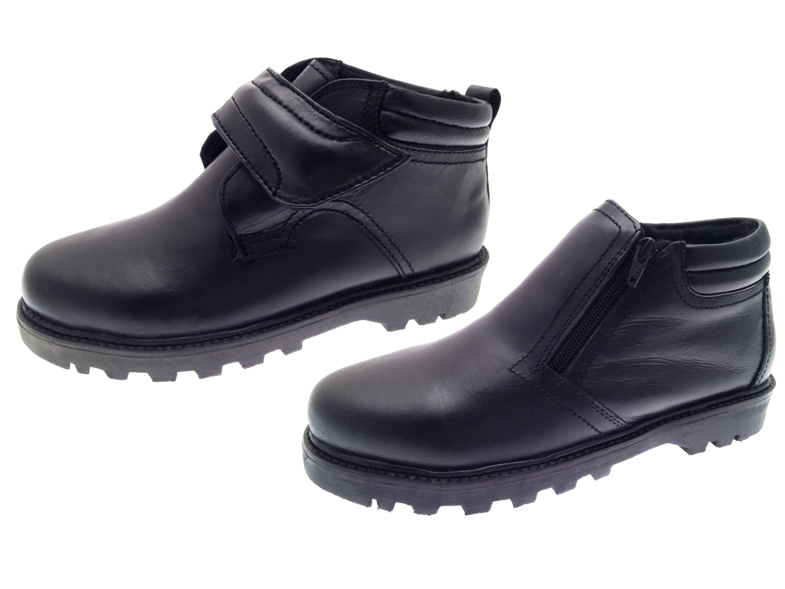 lined leather ankle boots